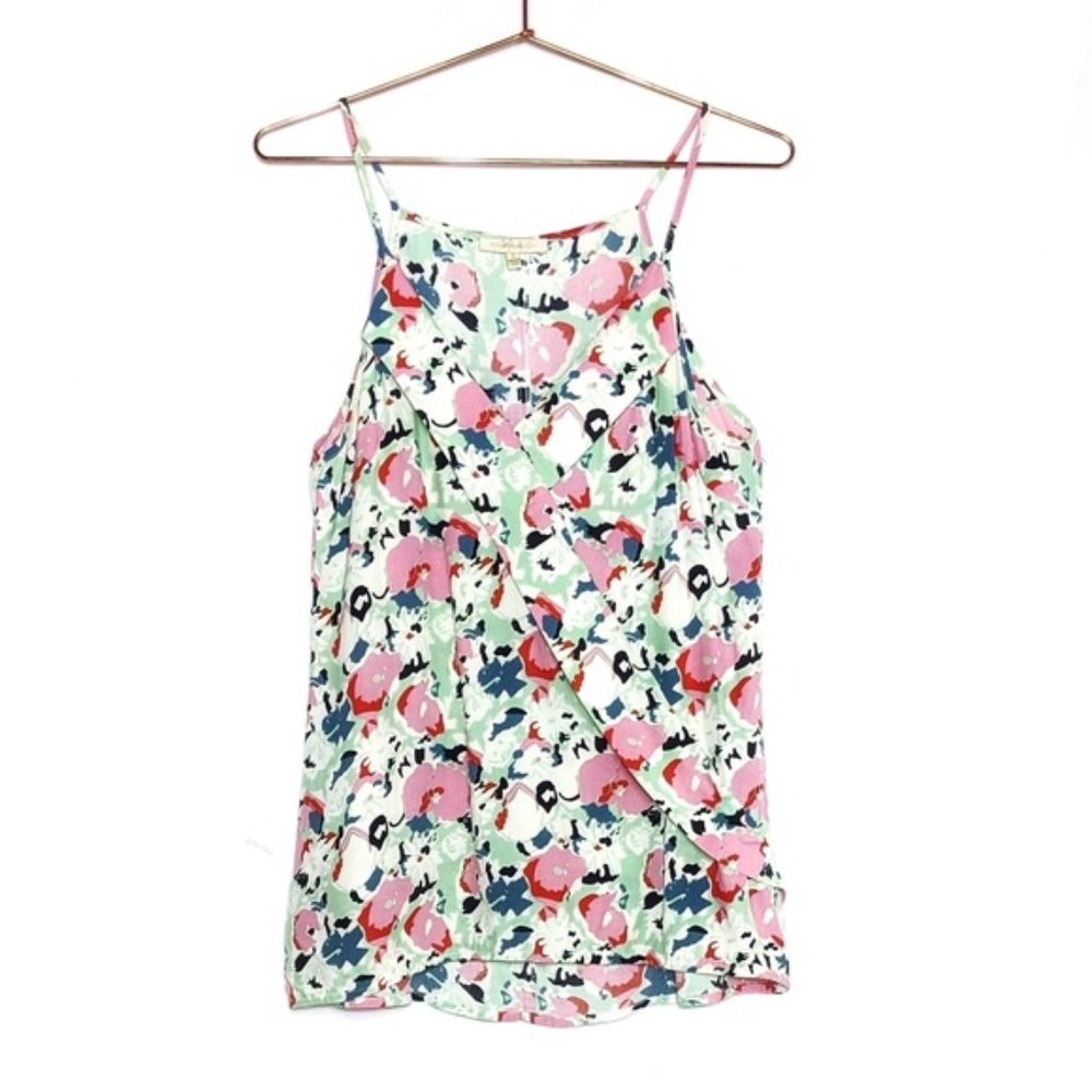 Skies Are Blue • Wrap Front Floral Camisole
